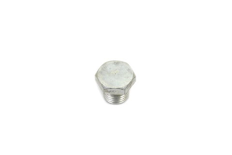 Cadmium Motor Case Drain/Oil Pump Body Plug - V-Twin Mfg.