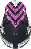 AFX FX-17 Helmet - Attack - Matte Black/Fuchsia - 2XL 0110-7171