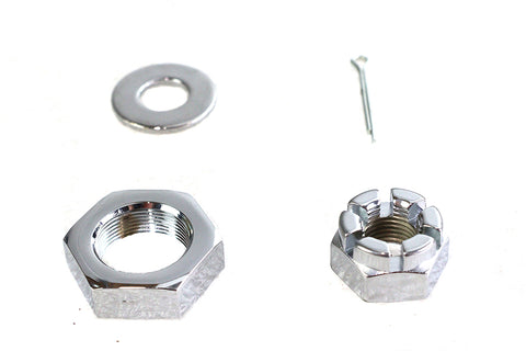 Chrome Front Axle Nut Kit - V-Twin Mfg.
