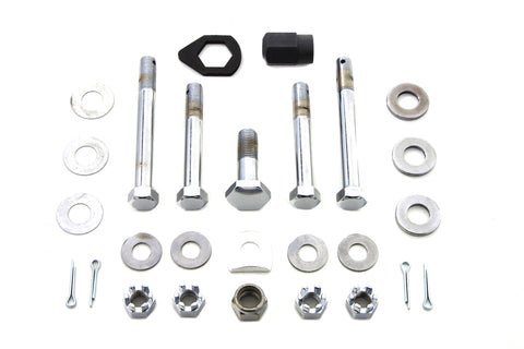 Chrome Upper and Lower Motor Mount Bolt Kit - V-Twin Mfg.
