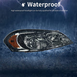 Autosaver88 Headlight Assembly Compatible With 20062013 Chevy Impala 06 07 Monte Carlo Replacement Headlamp Driving Light Chrome Housing Amber Reflector Clear Lens 25958359 25958360 A Black Smoke Oe