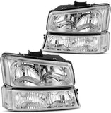 Dwvo Headlight Assembly Compatible With Chevy Silverado Avalanche 1500 2500 3500 Black Clear Housing