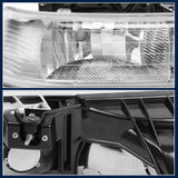 Autosaver88 Headlight Assembly Compatible With 19992002 Chevy Silverado 20002006 Tahoe Suburban Headlamp Bumper Lights Black Housing Reflector Chrome