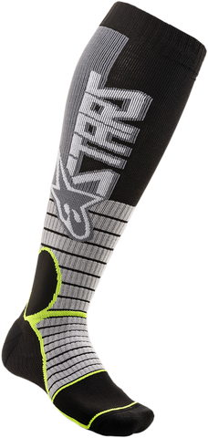 ALPINESTARS MX Pro Socks - Gray/Yellow - Medium 4701520-905-SM