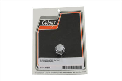 Chrome Cap Nut Fine 1/2 inch-20 Thread - V-Twin Mfg.