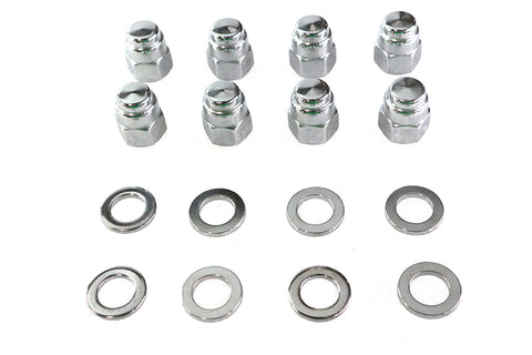 Cylinder Base Nut Kit Cap Chrome - V-Twin Mfg.