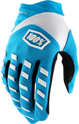 100% Airmatic Gloves - Blue - Medium 10000-00006