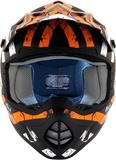 AFX FX-17 Helmet - Attack - Matte Black/Orange - XL 0110-7158
