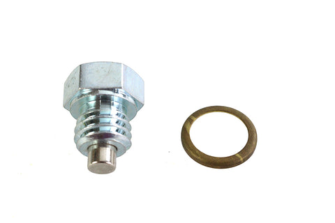 Magnetic Drain Plug with Brass Gasket - V-Twin Mfg.