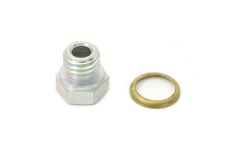 Transmission Engine Drain Plug 1/2 inch X 13 Thread Cadmium - V-Twin Mfg.