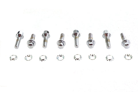 Chrome Tappet Block Hex Screw - V-Twin Mfg.