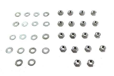 Cadmium Rocker Box Hex Nuts - V-Twin Mfg.