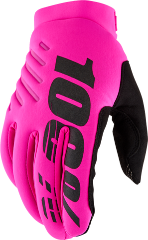 100% Women's Brisker Gloves - Neon Pink/Black - XL 10005-00009