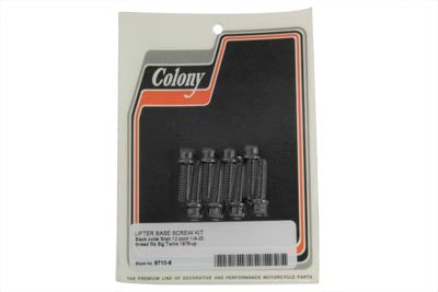 Tappet Block Screw Kit Black - V-Twin Mfg.
