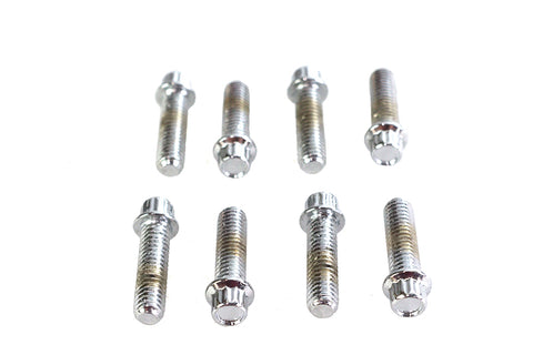 Tappet Block Screw Kit 1/4 inch X 24 Thread Chrome - V-Twin Mfg.