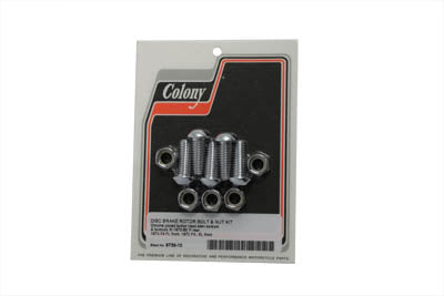 Front or Rear Disc Bolts with Nuts for Single Disc - V-Twin Mfg.