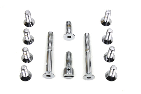Transmission Top Cover Screw Kit Chrome - V-Twin Mfg.