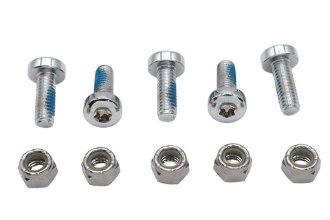 Chrome Front Brake Disc Bolt Set - V-Twin Mfg.