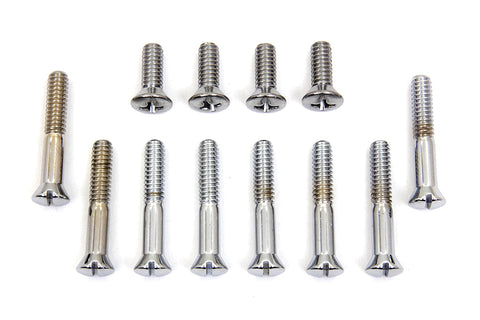 Primary Cover Screw Stock Chrome - V-Twin Mfg.