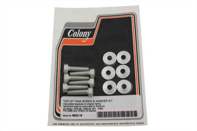 Top of Gas Tank Screw Kit Cadmium - V-Twin Mfg.