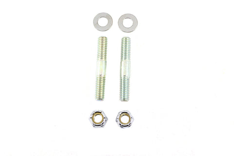 Fork Slider Bottom Cap Stud and Nut Chrome - V-Twin Mfg.