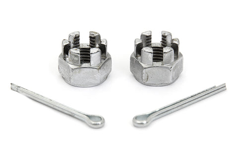 Front Axle Nut Kit Chrome - V-Twin Mfg.