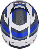 AFX FX-99 Helmet - Recurve - Pearl White/Blue - Large 0101-11123
