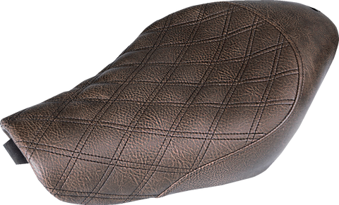 SADDLEMEN Renegade Solo Seat - Lattice Stitched - Brown - XL 807-03-002BLS