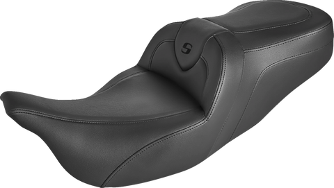 SADDLEMEN Roadsofa Standard Reach Seat - Without Backrest - Black/Black Stitching 808-07B-187