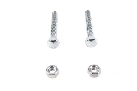 Chrome Rear Axle Adjuster Screws - V-Twin Mfg.