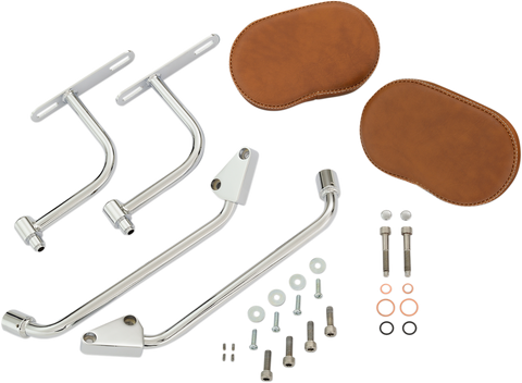 SHOW CHROME Deluxe Armrest - Passenger - Tan - Indian 30-203