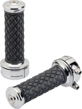 BILTWELL Grips - Alumicore - Custom - Chrome 6606-105-01