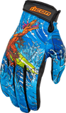 ICON Hooligan™ Dino Fury Gloves - Blue - Small 3301-4635