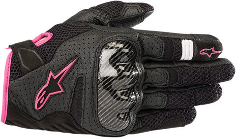 IN STOCK ALPINESTARS Women Stella SMX-1 Air V2 Gloves - Black/Fuchsia - Medium 3590518-1039-M