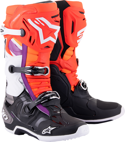 ALPINESTARS Tech 10 Boots - Black/Red/Orange/White - US 14 2010020-1332-14