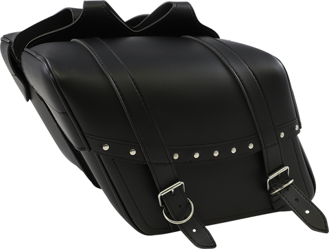 SADDLEMEN Highwayman Rivet Slant-Style Saddlebags - Medium X021-03-040