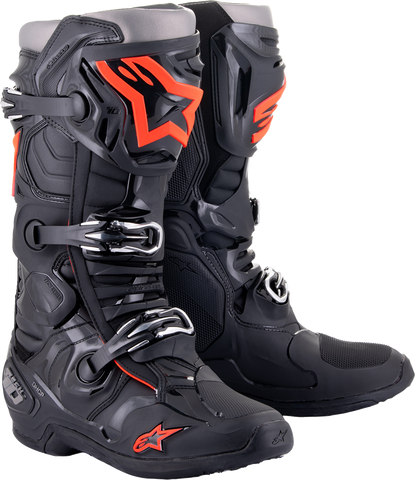ALPINESTARS Tech 10 Boots - Black/Red Fluorescent - US 13 2010020-1030-13