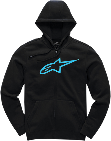 ALPINESTARS Ageless 2 Zip Hoodie - Black/Turquoise - XL 1038530521076XL