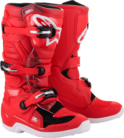 ALPINESTARS Youth Tech 7S Boots - Red - US 5 2015017-30-5