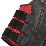 Tactical Emerald Men’s Motorcycle Leather Vest