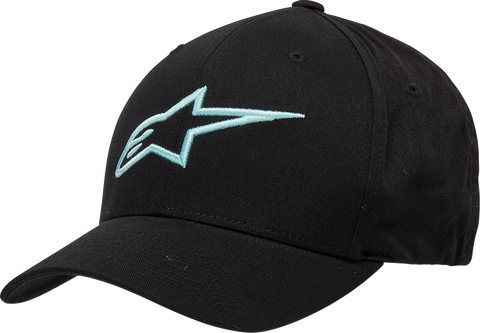 ALPINESTARS Ageless Curve Hat - Black/Light Aqua - L/XL 1017810101177LX