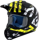 AFX FX-17 Helmet - Attack - Matte Black/Hi-Vis Yellow - Medium 0110-7174