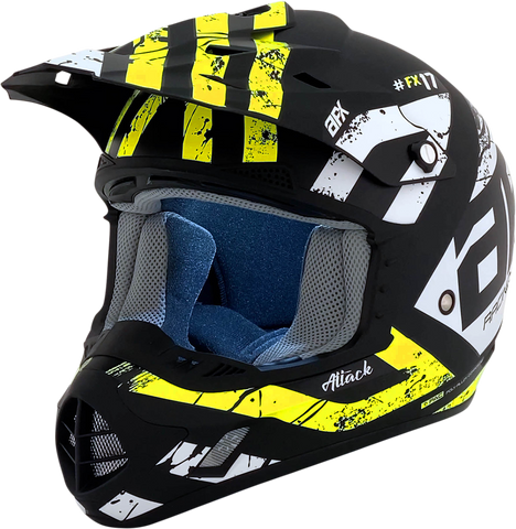AFX FX-17 Helmet - Attack - Matte Black/Hi-Vis Yellow - Small 0110-7173
