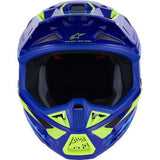 ALPINESTARS SM7 Helmet - Deed - Gloss Blue/Yellow Fluo - XL 8302426-7253-XL