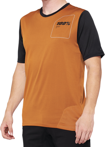 100% Ridecamp Jersey - Terracotta/Black - XL 40027-00018