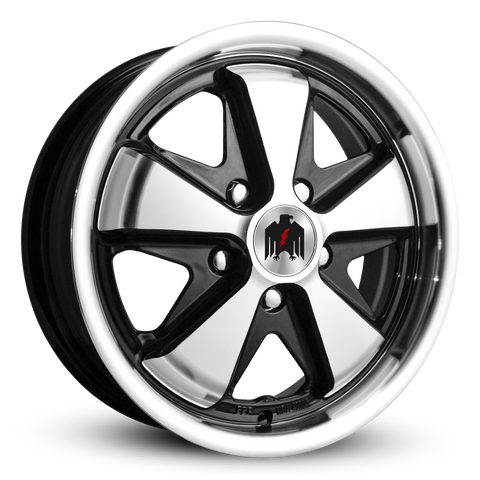 911 | Gloss Black/Machined Face & Lip