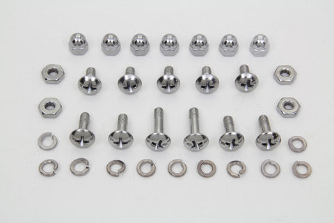 Windshield Mounting Screw Set Chrome - V-Twin Mfg.