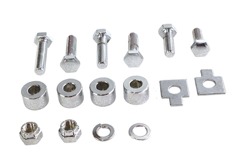 Chrome Oil Tank Bracket Mount Kit - V-Twin Mfg.