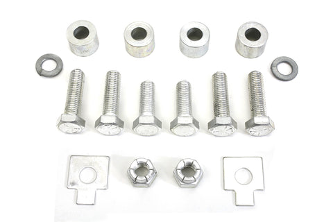 Cadmium Oil Tank Bracket Mount Kit - V-Twin Mfg.
