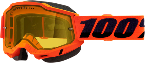 100% Accuri 2 Snow Goggles - Neon Orange - Yellow 50021-00004